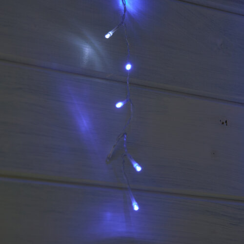ULD-B10006-248-TTK BLUE-WHITE IP44 Бахрома светодиодная с эффектом мерцания, 10м, Соединяемая, 248 светодиодов, Синий и белый свет, Провод прозрачный - фото 13