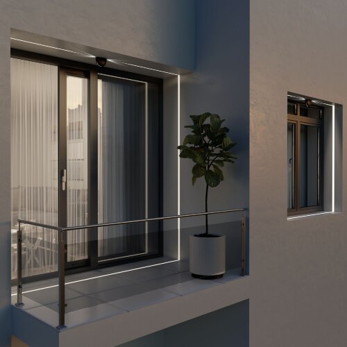 Светодиодный светильник IP54 1630 TECHNO LED черный - Фото 3