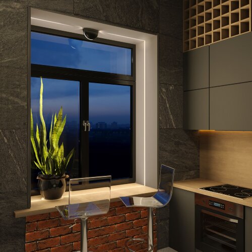 Светодиодный светильник IP54 1630 TECHNO LED черный - Фото 4