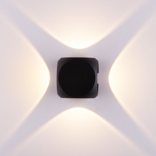 Пылевлагозащи<wbr>щенный светодиодный светильник CUBE черный IP54 - Фото 3