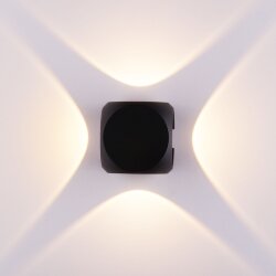 Пылевлагозащи&amp;lt;wbr&amp;gt;щенный светодиодный светильник CUBE черный IP54 1504 TECHNO LED (047186)