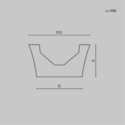 Профиль для шинопровода Elasity (Черный)