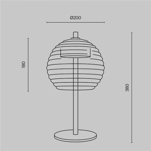 Настольный светильник Мистика / Mystic 3000К 8Вт (Латунь) P060TL-L12BSK1 - фото