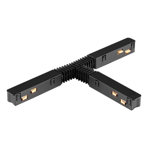 Соединитель Т-образный гибкий токопроводящий для низковольтного шинопровода «Novotech» 135176, серия: FLUM. Фото 1.