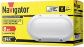 Светильник светодиодный 94 822 NBL-PO1-8-4K-WH-IP65-LED 8Вт 4000К IP65 700лм ЖКХ поликарбонат овал бел. (аналог НПП) Navigator 94822 - фото 3