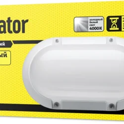 Светильник светодиодный 94 822 NBL-PO1-8-4K-WH-IP65-LED 8Вт 4000К IP65 700лм ЖКХ поликарбонат овал бел. (аналог НПП) Navigator 94822