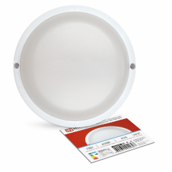 Светильник светодиодный герметичный СПП 1565-КРУГ 15Вт 6500К 1350Лм IP65 140мм IN HOME