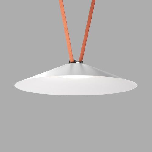 DK5568-WH+BK Cветильник для трека-ремня Belty, серия Flow, со светодиодом, D600*H122мм, 48V DC, 24W, RA90, 120°, 4000K, IP20, белый с черным, алюминий.