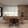 DK5660-WH+BK Cветильник для трека-ремня Belty Smart, серия Flow, со светодиодом, D220*H117мм, 48V DC, 24W, RA90, 120°, 3000-5700K, IP20, белый с черным, алюминий. Фото 5