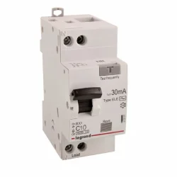 Выключатель автоматический дифференциального тока 2п (1P+N) C 10А 30мА тип AC 6кА RX3 ИЭК Leg 419397