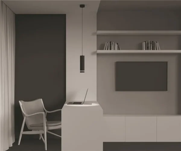 Подвесной светильник Orlo 4000K 1x12Вт 120° (Черный) - фото 2