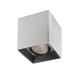 Светильник накладной IP 20, 10 Вт, GU5.3, LED, белый/черный, пластик, Denkirs DK3030-WB