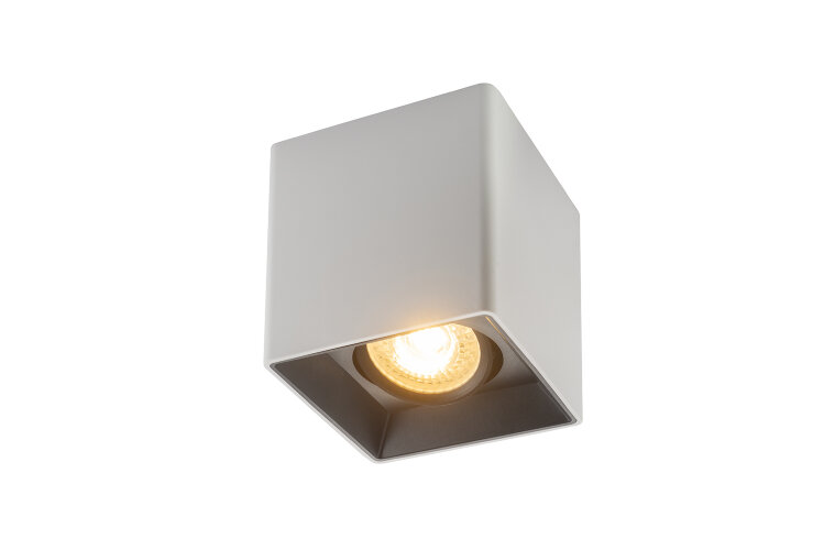 DK3030-WB Светильник накладной IP 20, 10 Вт, GU5.3, LED, белый/черный, пластик.