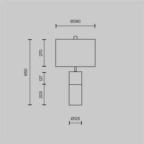 Настольный светильник Bianco E27х1 60Вт (Латунь) - фото 6