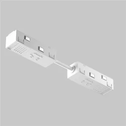 Коннектор питания прямой гибкий 5см Exility белый (Белый)