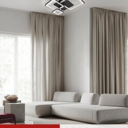 Светильник светодиодный ELEGANT ARISTO-B 60Вт 230В 3000-6500K 4700Лм 530х448х150мм пульт ДУ черный IN HOME