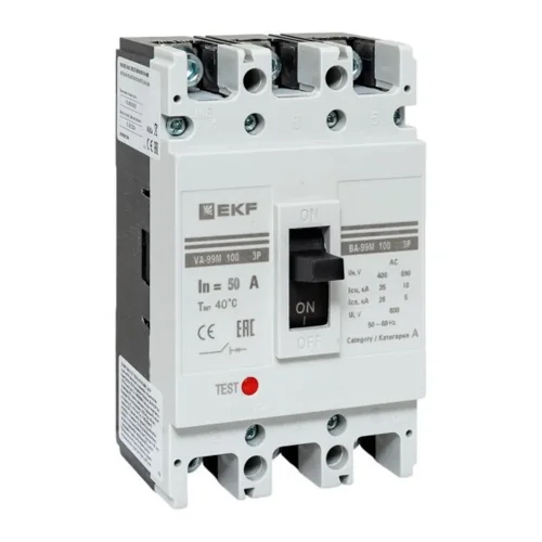 Выключатель автоматический 3п 100/50А 35кА ВА-99М PROxima EKF mccb99-100-50m - фото