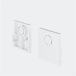 Заглушки для накладного низкопрофильного шинопровода Exility 2шт. (Белый)