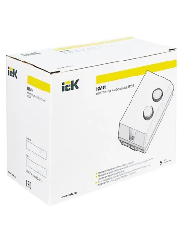Контактор КМИ-11860 18А 380В/АС3 IP54 KARAT IEK KKM16-018-380-00 - фото 8