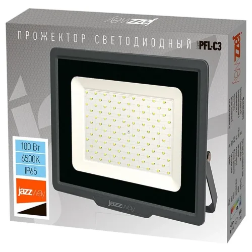 Прожектор светодиодный PFL-C3 100Вт 6500К IP65 ДО закален. прозр. стекло Pro JazzWay 5023628A - фото 5