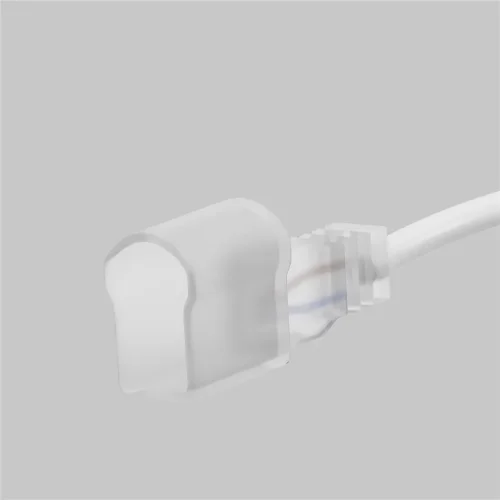 Коннектор питания с сетевой вилкой для гибкого неона AC220V 25x13 мм (Белый) - фото 3