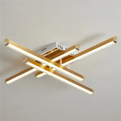 Потолочный светильник FR6198CL-L88G Твикс / Twiks 80 Вт LED с пультом ДУ (Золото) FR6198CL-L88G