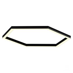 Светильник Шестигранник S50 (RAL9005/634*6mm/LT70 — 3K/80W)