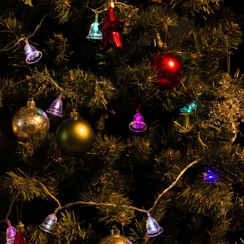 ULD-S0280-020-DTA RGB IP20 BELLS Гирлянда светодиодная Колокольчики с контроллером, 20 светодиодов, 2.8 м, RGB, IP20, провод прозрачный. - фото 5