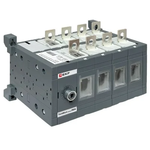Рубильник 4п 250А реверсивный без рукоятки управления TwinBlock EKF tb-s-250-4p-rev - фото 7