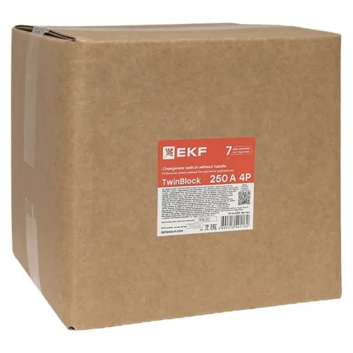 Рубильник 4п 250А реверсивный без рукоятки управления TwinBlock EKF tb-s-250-4p-rev - фото 8