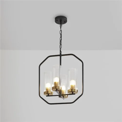 Подвесной светильник FR5524PL-04BBZ Люми / Lumi E27x4 (Черный и Бронза) FR5524PL-04BBZ - фото 3
