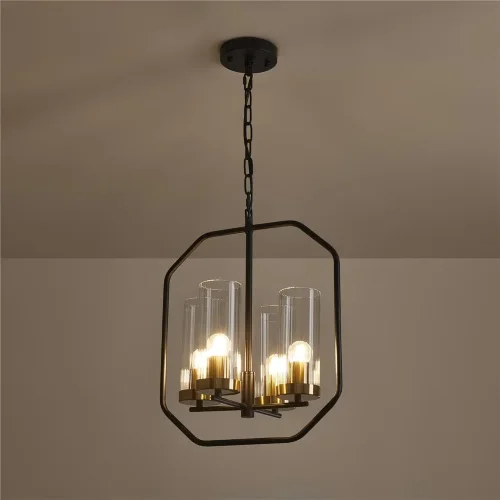 Подвесной светильник FR5524PL-04BBZ Люми / Lumi E27x4 (Черный и Бронза) FR5524PL-04BBZ - фото 6