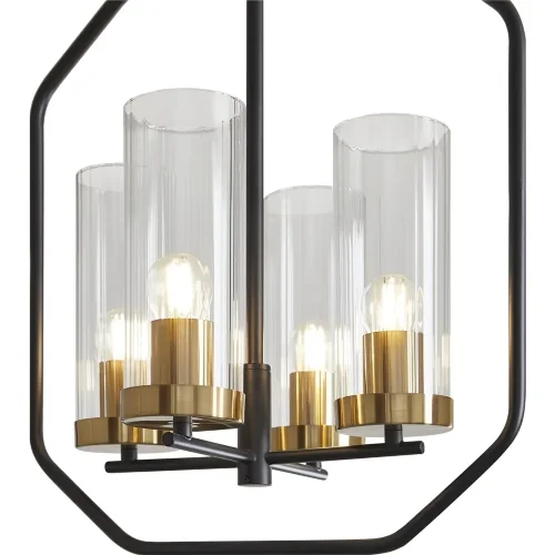 Подвесной светильник FR5524PL-04BBZ Люми / Lumi E27x4 (Черный и Бронза) FR5524PL-04BBZ - фото 9