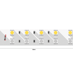 Светодиодная лента 28.8Вт 24В IP33 RGB, DSG5120-24-RGB+W-33 000514