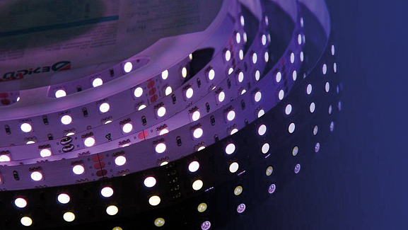 Светодиодная лента 28.8Вт 24В IP33 RGB, DSG5120-24-RGB+W-33. Фото 4