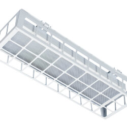 Накладной светодиодный светильник для спортзалов с защитной решеткой 40 Вт IP44 650x250x95 мм 4000К Призма