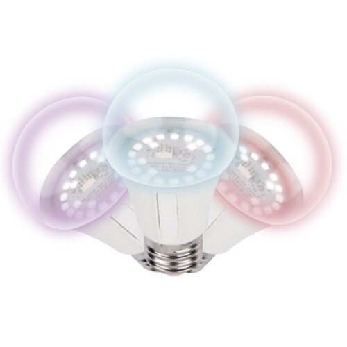 LED-A60-10W-SPM3-E27-CL PLP35WH MULTIPLANT Лампа светодиодная для растений, Форма A, прозрачная, Три спектра для проращивания, роста и цветения - фото 1