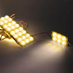 Светодиодный модуль 6 led 3030 MOD113 (12V, 3W, warm white, IP65)