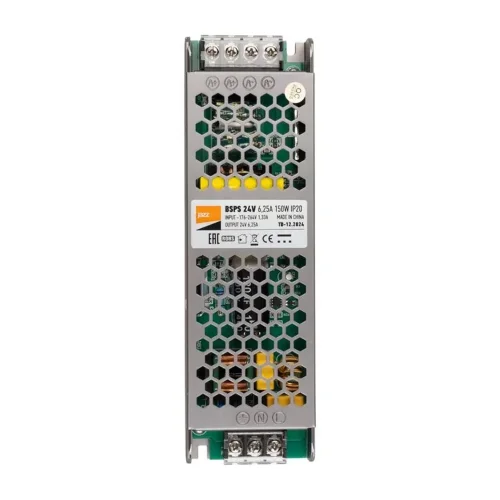 Блок питания для светодиод. ленты BSPS 150Вт 6.25А 24В IP20 метал. Pro+ JazzWay 5015593 - фото