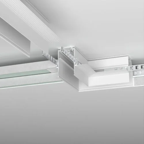 Slim Magnetic Коннектор угловой для встраиваемого шинопровода под ГКЛ 12,5мм белый 85212/00 85212/00 - фото