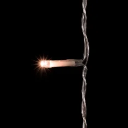 Гирлянда Занавес Облегченный 2 x 3 м Экстра Тепло-Белый 220В, 600 LED, Провод Прозрачный ПВХ, IP54