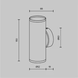 Настенный светильник (бра) FOCUS S GU10х2 10Вт IP 20 (Белый)