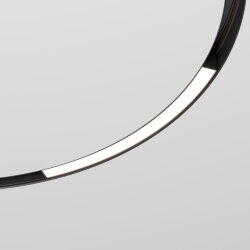 Slim Magnetic Трековый светильник для радиусного шинопровода 16W 4200K Planar чёрный Ø 800мм 85180/01