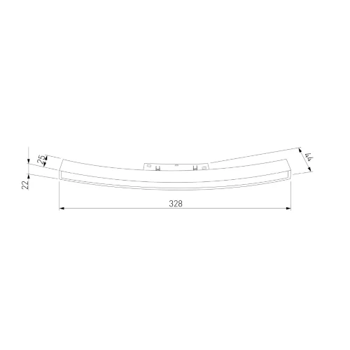 Slim Magnetic Трековый светильник для радиусного шинопровода 16W 4200K Planar чёрный Ø 800мм 85180/01 - фото 4