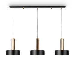 Подвесной светильник Freya FR4008PL-03BBS (Черный и Латунь)