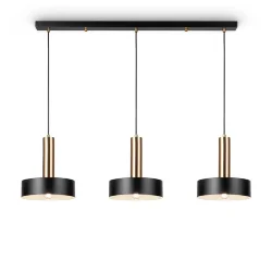 Подвесной светильник Freya FR4008PL-03BBS (Черный и Латунь)