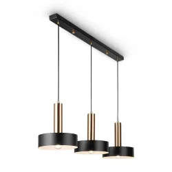 Подвесной светильник Freya FR4008PL-03BBS (Черный и Латунь)