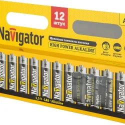 Элемент питания алкалиновый AA/LR6 94 782 NBT-NE-LR6-BP12 (блист.12шт) Navigator 94782