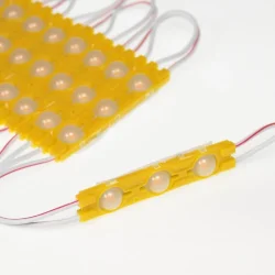 Светодиодный модуль 3 led 6011 MOD90 (1,5W, 12V, yellow, IP65)