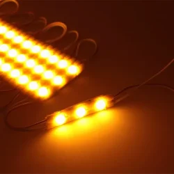 Светодиодный модуль 3 led 6011 MOD90 (1,5W, 12V, yellow, IP65)